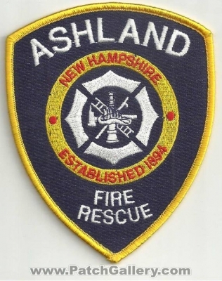Ashland Fire Rescue Department Patch (New Hampshire)
Thanks to Ronnie5411 for this scan.
Keywords: dept.