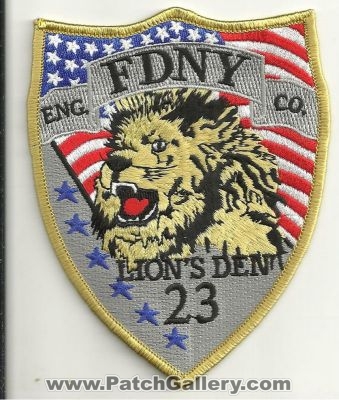 New York City Fire Department FDNY Engine 23 (New York)
Thanks to Ronnie5411 for this scan.
Keywords: of dept. f.d.n.y. eng. co. company station lions den