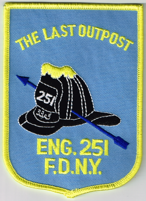 FDNY Engine 251 Patch (New York)
Thanks to Ronnie5411 for this scan.
