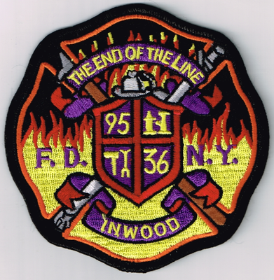 FDNY Engine 95 Ladder 56 Patch (New York)
Thanks to Ronnie5411 for this scan.
