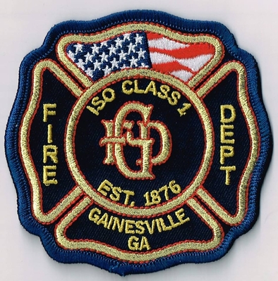 Gainesville Fire Department Patch (Georgia)
Thanks to Ronnie5411 for this scan.
Keywords: dept. iso class 1 est. 1876 ga