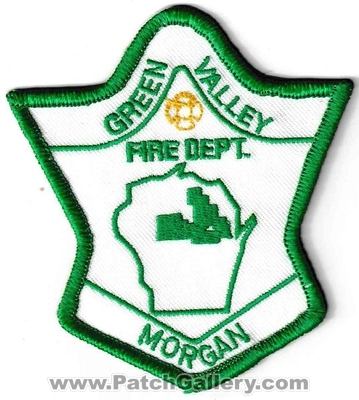Green Valley Morgan Fire Department Patch (Wisconsin)
Thanks to Ronnie5411 for this scan.
Keywords: dept.