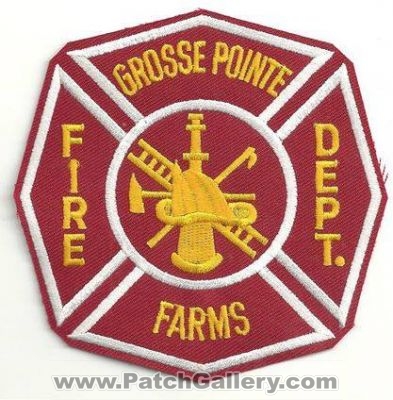 Grosse Pointe Farms Fire Department Patch (Michigan)
Thanks to Ronnie5411 for this scan.
Keywords: dept.