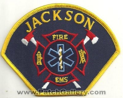 Jackson Fire EMS Department Patch (Minnesota)
Thanks to Ronnie5411 for this scan.
Keywords: dept.