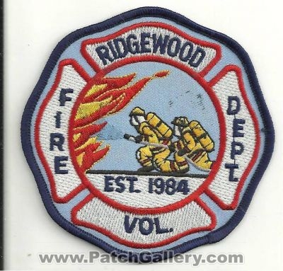 Ridgewood Volunteer Fire Department Patch (Tennessee)
Thanks to Ronnie5411 for this scan.
Keywords: vol. dept.