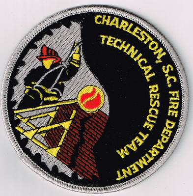 Charleston Fire Department Technical Rescue Team Patch (South Carolina)
Thanks to Ronnie5411 for this scan.
