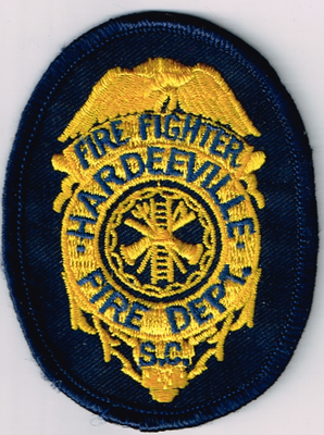 Hardeeville Fire Department Patch (South Carolina)
Thanks to Ronnie5411 for this scan.
