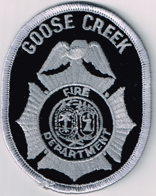 Goose Creek Fire Department Patch (South Carolina)
Thanks to Ronnie5411 for this scan.
