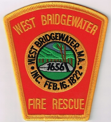West Bridgewater Fire Rescue Department Patch (Massachusetts)
Thanks to Ronnie5411 for this scan.
Keywords: dept. ma.