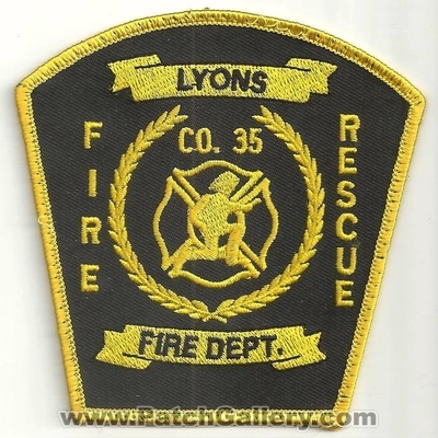 Lyons Fire Department
Thanks to Ronnie5411 for this scan.
