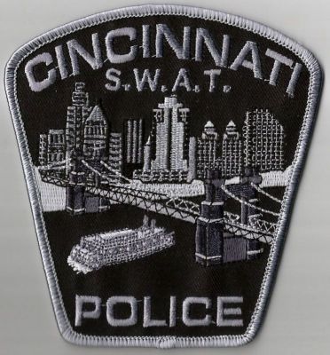 Cincinnati Police Department SWAT Patch (Ohio)
Thanks to claypatches.weebly.com for this scan.
Keywords: dept. s.w.a.t.