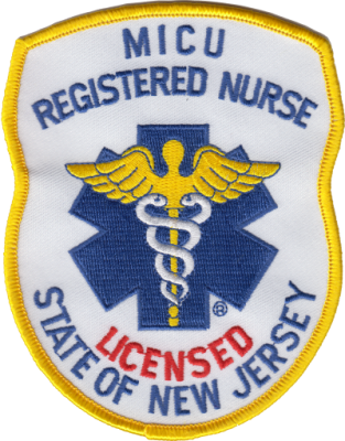 New Jersey State MICU Registered Nurse Patch (New Jersey)
Thanks to gzanone for this scan.
Keywords: certified licensed of ems