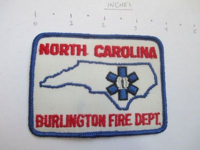 Burlington Fire Department Patch (North Carolina)
Thanks to Eternal for this picture.
Keywords: dept.