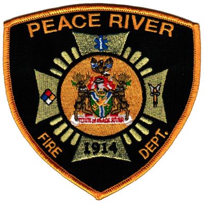 Peace River Fire Department Patch (Canada)
Thanks to CHF182 for this scan.
Keywords: Peace River Alberta dept.