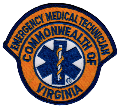 Virginia Emergency Medical Technician
Thanks to CHF182 for this scan.
