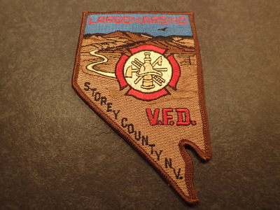 Largomarsino Volunteer Fire Department Storey County Patch (Nevada) (State Shape)
Thanks to Jeremiah Herderich for this picture.
Keywords: vol. dept. v.f.d. vfd