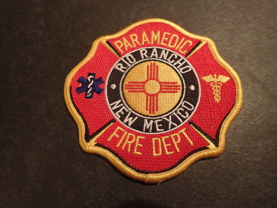 Rio Rancho Fire Department Paramedic Patch (New Mexico)
Thanks to Jeremiah Herderich for this picture.
Keywords: dept. ems