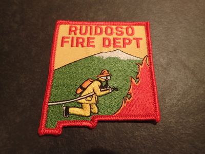 Ruidoso Fire Department Patch (New Mexico)
Thanks to Jeremiah Herderich for this picture.
Keywords: dept. state shape