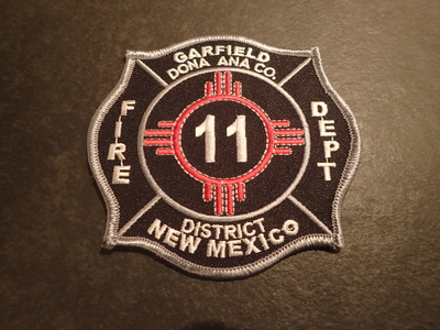 Garfield Fire Department Dona Ana County District 11 Patch (New Mexico)
Thanks to Jeremiah Herderich for this picture.
Keywords: dept. co. dist. number no. #11
