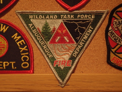 Albuquerque Fire Department Wildland Task Force Patch (New Mexico)
Thanks to Jeremiah Herderich for this picture.
Keywords: dept. forest wildfire