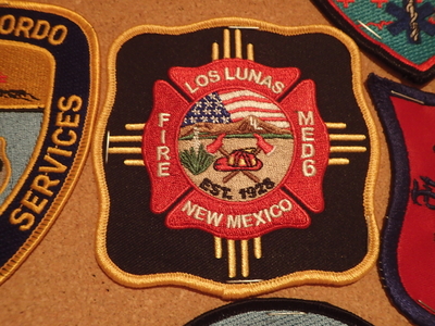 Los Lunas Fire Department Med 6 Patch (New Mexico)
Thanks to Jeremiah Herderich for this picture.
Keywords: dept. est. 1928