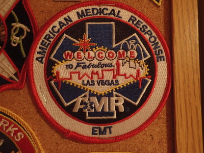 American Medical Response AMR Las Vegas EMT EMS Patch (Nevada)
Thanks to Jeremiah Herderich for this picture.
Keywords: welcome to fabulous