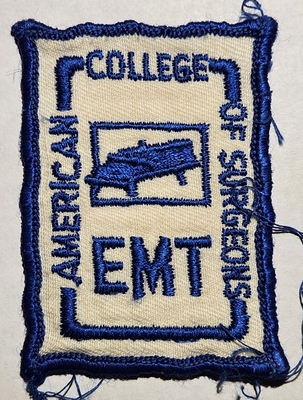 American College of Surgeons EMT EMS Patch (No State Affiliation)
Uploaded by Chulsey
