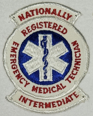 NREMT Nationally Registered EMT-Intermediate (ca. 1983-1988) (No State Affiliation)
Uploaded by Chulsey
