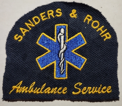 Sanders and Rohr Ambulance Service (Odin, IL) (Defunct) (Illinois)
Uploaded by Chulsey
Keywords: Sanders and Rohr Ambulance Service (Odin, IL) (Defunct) (Illinois)