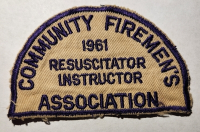 Community Firemens Association Resuscitator Instructor 1961 (Illinois)
Uploaded by Chulsey
Keywords: south chicago suburbs
