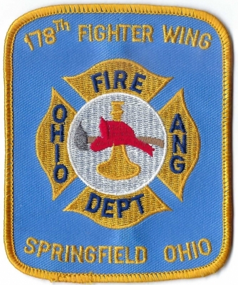 Ohio 178th Fighter Wing ANG Fire Department (OH)
The Ohio 178th Wing is an intelligence, surveillance, and reconnaissance unit of the Ohio Air National Guard, located at the Springfield-Beckley Air National Guard Base. Once a fighter wing, it now operates unmanned aerial systems like the MQ-9 Reaper for both federal and state missions. 
