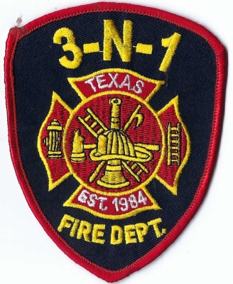 3-N-1 Fire Department (TX)
DEFUNCT - The 3-N-1 Fire Department is now part of Bastrop County Emergency Services District No. 1
