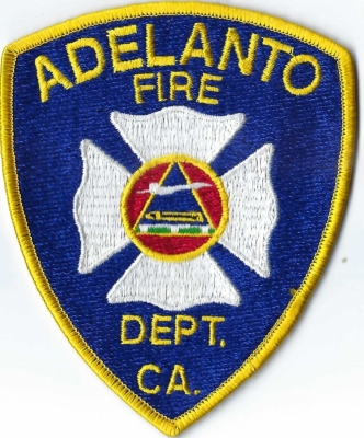 Adelanto Fire Department (CA)
DEFUNCT - Merged w/San Bernardino County Fire Department in 1999.
