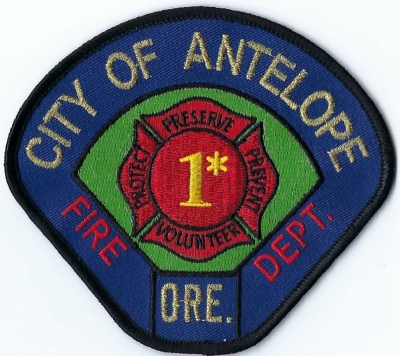 Antelope City Fire Department (OR)
Early1980s, Bhagwan Shree Rajneesh, an Indian guru, established a commune called Rajneeshpuram in rural Oregon. Located on a 64,229-acre ranch, it attracted thousands of followers, and led to conflict with authorities.  The commune collapse in 1985. 
