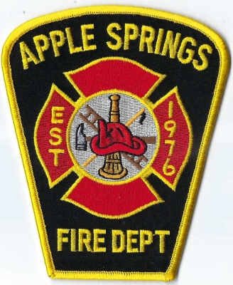 Apple Springs Fire Department (TX)
Population < 2,000.
