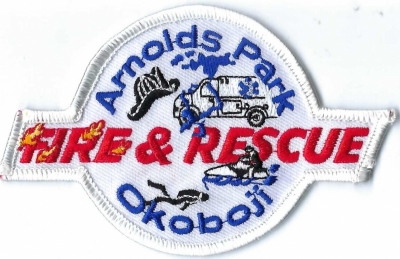 Arnolds Park Okoboji Fire & Rescue (IA)
Arnolds Park Okoboji refers to the historic amusement park.  It's one of the oldest amusement parks in the United States, with a history dating back to 1889, and is known for rides like the "Legend" wooden roller coaster.
