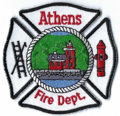 Athens Fire Department (NY)
Built in 1874, the Hudson-Athens Lighthouse is 1 of 2 remaining lighthouses in the the majestic Hudson River.  Pop. < 2,000.
