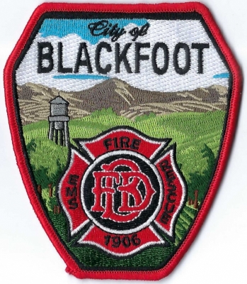 Blackfoot City Fire Department (ID)
The hills located in Blackfoot, Idaho are called the Blackfoot Mountains.  The two water towers in Blackfoot, ID are historically significant landmarks that were sold to Bingham Memorial Hospital in 2017 to prevent their demolition.
