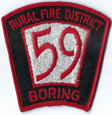 Boring Rural Fire District 59 (OR)
DEFUNCT - Boring Rural Fire District #59, formally merged with Clackamas Fire District #1 through an approved annexation in 2016.
