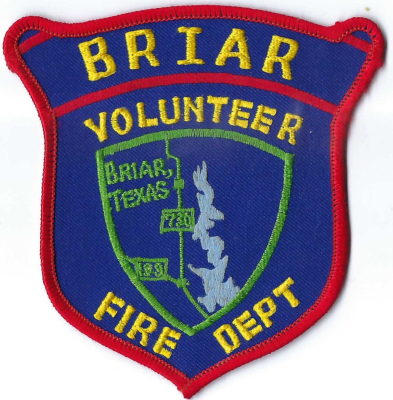 Briar Volunteer Fire Department (TX)
DEFUNCT - The Briar Volunteer Fire Department merged with the Reno Fire Department in 2009 to become the the Briar-Reno Volunteer Fire Department.
