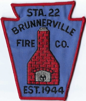 Brunnerville Fire Company (PA)
Retired patch, Station 22.  Population < 2,000.
