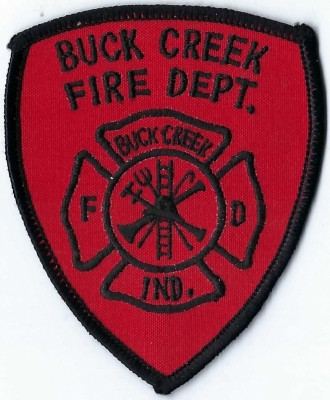 Buck Creek Fire Department (IN)
Buck Creek was originally called Transitville.  Population < 500.
