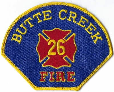 Butte County Fire Rescue #26 - Butte Creek (CA)
DEFUNCT - Fire Protection provided by CALfire. 
