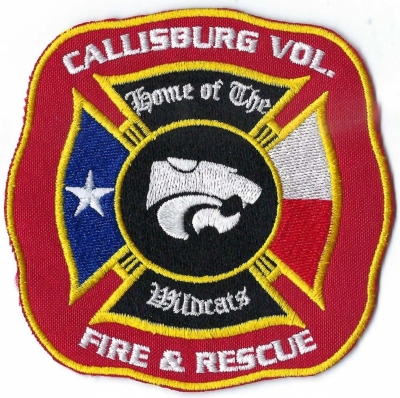 Callisburg Volunteer Fire & Rescue (TX)
Callisburg High School in Callisburg, Texas is home to the Callisburg Wildcats.  Population < 500.
