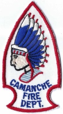 Camanche Fire Department (IA)
Camanche, Iowa, was named after the Comanche Native American tribe by its founder, Dr. George K. Peck, who misspelled the name when he founded in 1836. 
