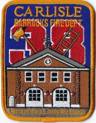 Carlisle Barracks Fire Department (PA)
Carlisle Barracks is the site of the U.S. Army War College.  It is the nation's second-oldest active military base.  Station 38. 
