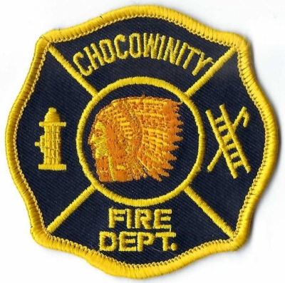 Chocowinity Fire Department (NC)
Once known as Godley's Crossroads, & then Chocawanateth shortly before the Revolutionary War.  Name means "fish in many waters".
