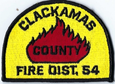 Clackamas County Fire District #54 (OR)
DEFUNCT - Clackamas County Fire District #54 merged w/Clackamas County Fire District #1 in 1988.  
