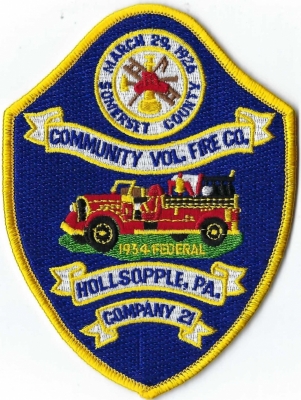 Community Volunteer Fire Company (PA)
1934 Federal Apparatus.  Station 21.
