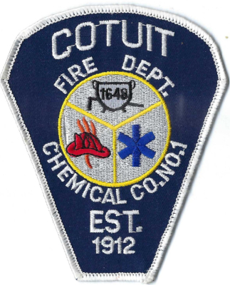 Cotuit Fire Department (MA)
The Cotuit Chemical Company No. 1 was established in 1912.  Following a series of major fire in 1926, the volunteer-based "Cotuit Chemical Company No. 1" was replaced with the Cotuit Fire District.
